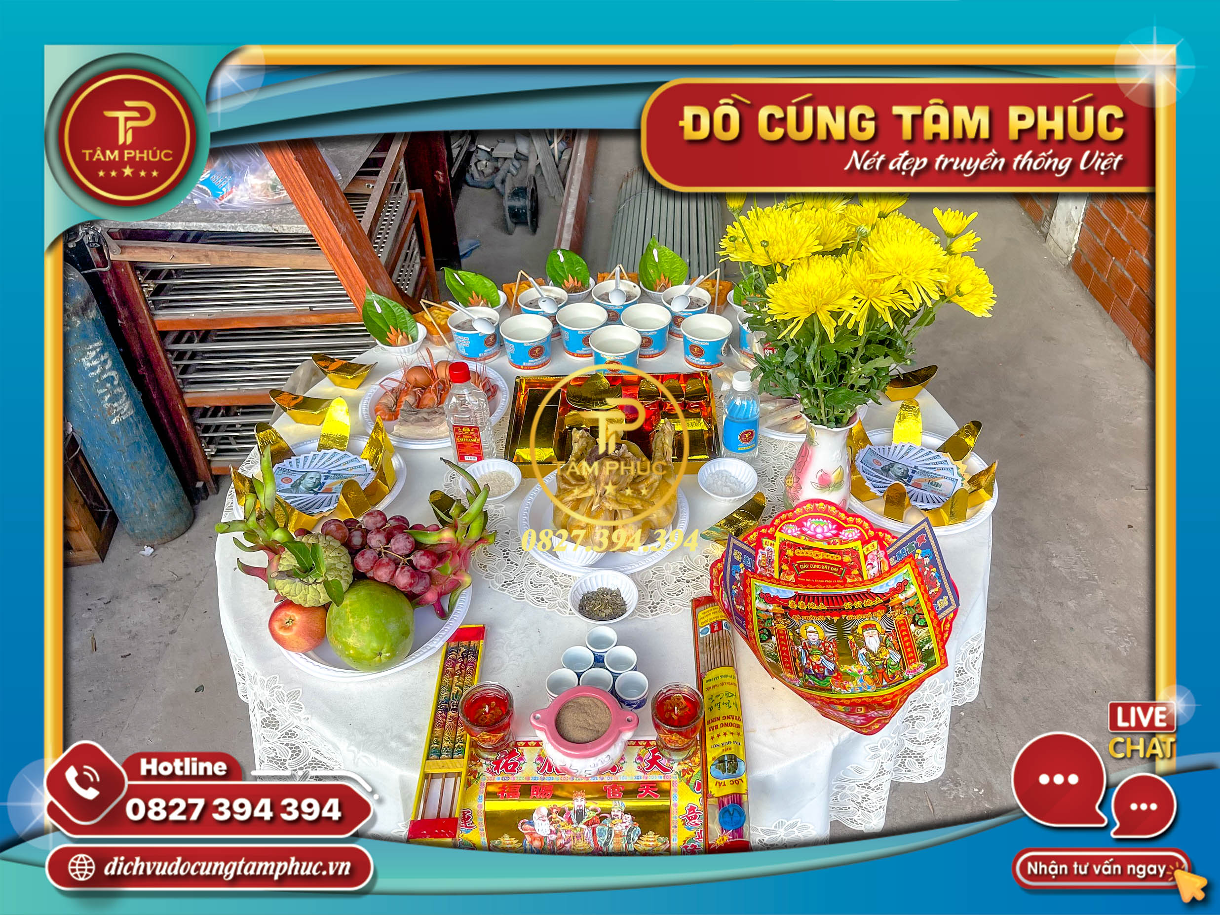 Mâm Cúng Động Thổ Tại Cần Thơ.